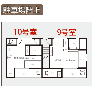 駐車場階上